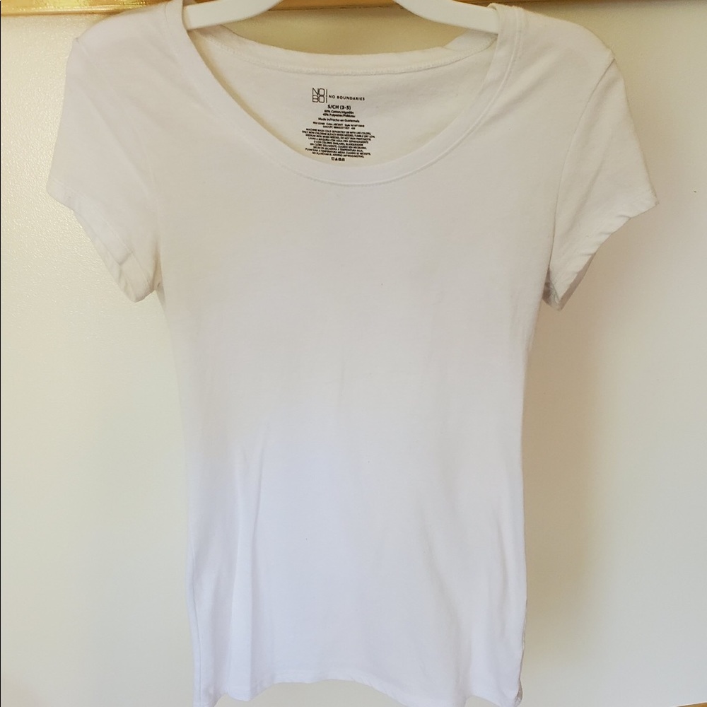 I’m selling a plain white short sleeved t-shirt.